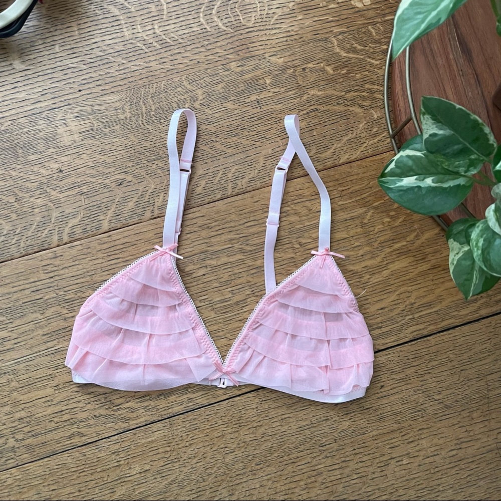 TOPSHOP Rara Frill Triangle Bra - Picture 4 of 5